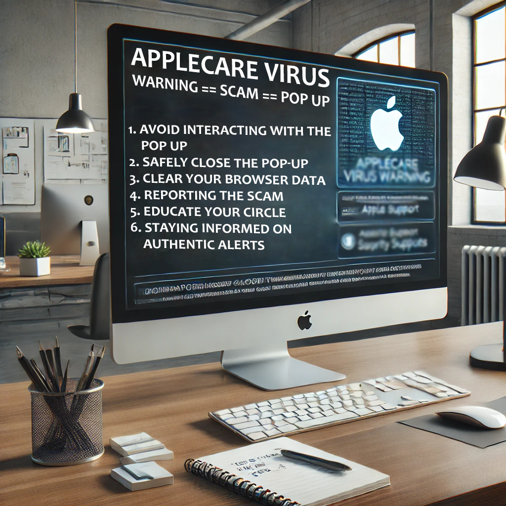 Steps to Take if You Get an AppleCare Virus Warning Scam Pop up