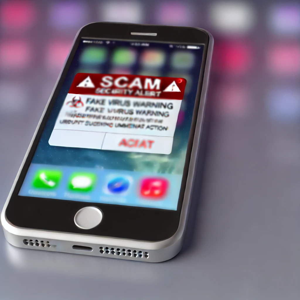 iPhone Security Alert Scam Pop up